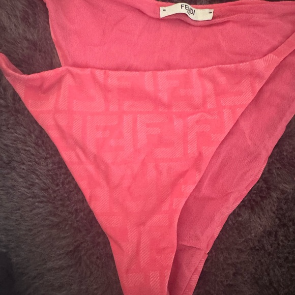 Fendi Pink Triangle Bikini Set - Picture 4 of 6